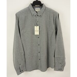 New Heritage Flannel by Report Collection Men's 2XL Slim Gray Button Down Shirt